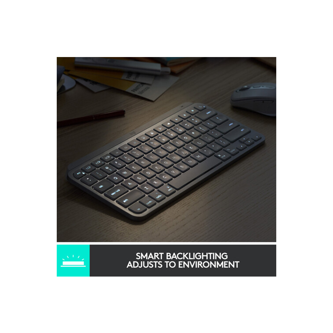 Logitech MX Keys Mini Wireless Keyboard - Black in Qatar Logitech MX Keys Mini Wireless Keyboard - Black in Qatar